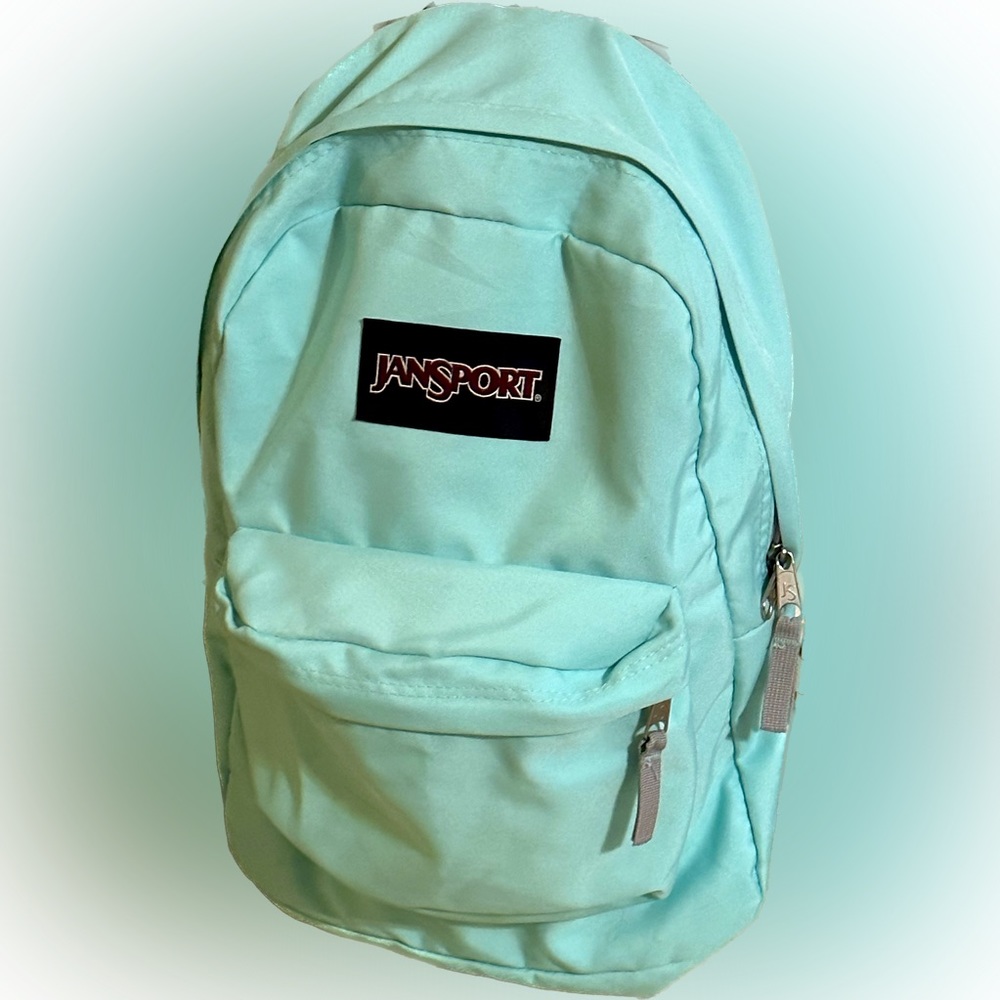 Vintage JanSport Backpack Book Bag Mint (Lt Green/Aqua) School Supplies, Travel